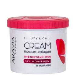 Aravia Professional Moisture-Collagen Cream - Крем Лифтинговый с коллагеном и мочевиной 10%, 550 мл