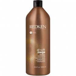 Redken All Soft Mega Shampoo - Шампунь с питательным комплексом, 1000 мл