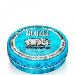 Reuzel Strong Hold High Sheen Pomade BLUE - Помада для укладки волос с высокой степенью блеска ГОЛУБАЯ банка 113гр