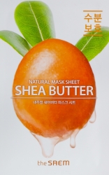 The Saem Natural Shea Butter Mask Sheet - Маска тканевая с экстрактом масла ши, 21 мл