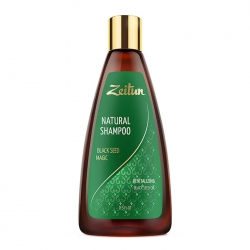 Zeitun Natural Shampoo Black Seed Magic - Шампунь Укрепляющий "Магия черного тмина" с маслом дамасского черного тмина, 250мл