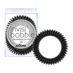 Invisibobble Slim True Black - Резинка для волос черный, 3 шт