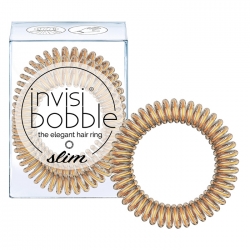 Invisibobble Slim Bronze Me Pretty - Резинка для волос бронзовый, 3 шт