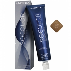 Matrix Socolor Beauty Extra Coverage - Крем-краска перманентная 508NW светлый блондин натуральный теплый 100% покрытие седины, 90 мл