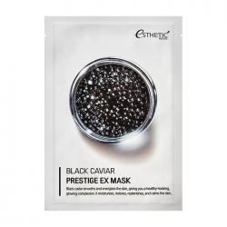 Esthetic House Black Caviar Prestige EX Mask - Тканевая маска на основе экстракта чёрной икры, 25 мл