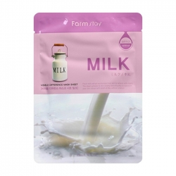 FarmStay Visible Difference Mask Sheet Milk - Маска тканевая для лица с молочными протеинами, 23 мл