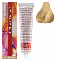 Wella Professionals Color Touch Pure Naturals - Интенс.тонирование без аммиака 10/0 яркий блонд 60мл