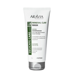 Aravia Professional Mineral Clay Mask - Маска минеральная для чувствительной кожи головы, 200 мл