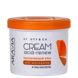 Aravia Professional Acid-renew Cream - Крем Обновляющий с PHA-кислотами и мочевиной 10%, 550 мл
